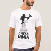 Chess Ninja | Funny Strategy Gamer Design T-Shirt (Vorderseite)