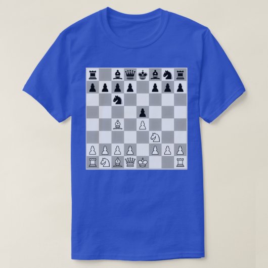 Chess Opening Italian Game E4 Player Giuoco Piano T-Shirt (Design vorne)