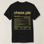 Chess Pie Nutrition Facts Funny Thanksgiving Chris T-Shirt (Design vorne)