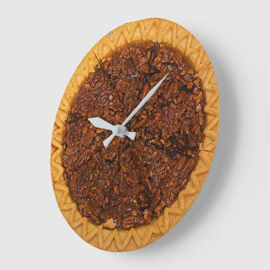 Chess Pie Time Große Wanduhr (Winkel)