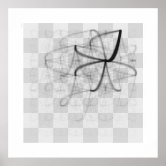 Chess Piece Journeys (Black King's Knight) Poster (Vorne)