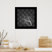 Chess Piece Journeys (Ritter des weißen Königs) Poster (Küche)