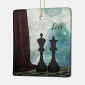 Chess Piece King und Queen Liebe Paare Keramikornament (Links)