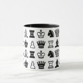 Chess Piece Muster Tasse (Zentrum)