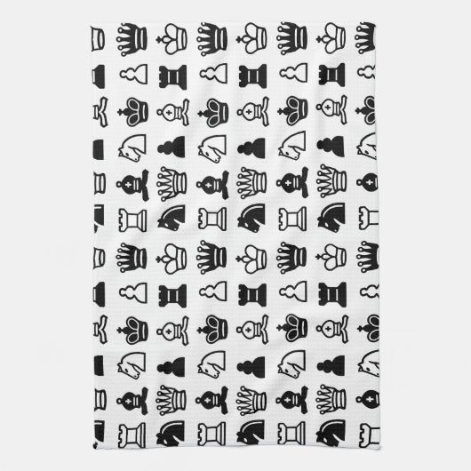 Chess Piece Pattern Küchentuch (Vertikal)