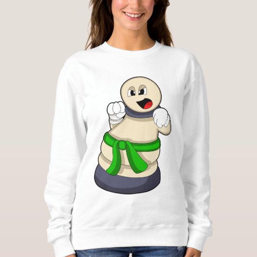 Chess piece Pawn at Chess Sweatshirt (Vorderseite)