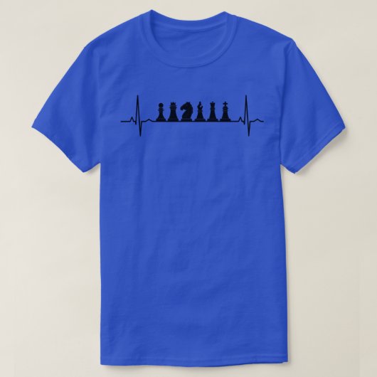 Chess Pieces Heartbeat T-Shirt (Design vorne)