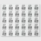 Chess Pieces Player Geburtstag Geschenkpapier (Flach)