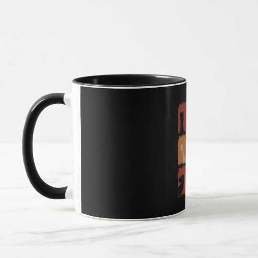 Chess Pieces Retro Tasse (Links)