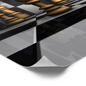 Chess Play King Poster (Ecke)