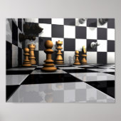 Chess Play King Poster (Vorne)