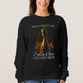 Chess Player Chess Board I Play Chess and know thi Sweatshirt (Vorderseite)
