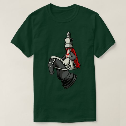 Chess Player Club Chessboard Active TShirt (Design vorne)