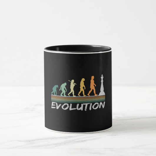 Chess player Evolution Retro Funny Gift for Man Tasse (Zentrum)