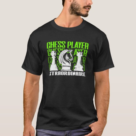 Chess Player Extraordinator Checkmate Großmeister T-Shirt (Vorderseite)