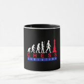 Chess player Game Evolution Funny Gift for Man Tasse (Zentrum)