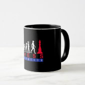 Chess player Game Evolution Funny Gift for Man Tasse (VorderseiteRechts)