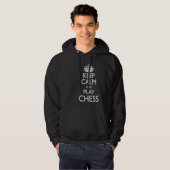 Chess Player  Meme Keep Calm and Play Chess Hoodie (Vorne ganz)