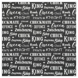 Chess Player Monochrome Schachmuster Stoff