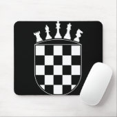 Chess Player Ohrs for Croats Croatian Flag Chess Mousepad (Mit Mouse)