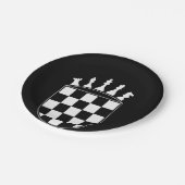 Chess Player Ohrs for Croats Croatian Flag Chess Pappteller (Schrägansicht)
