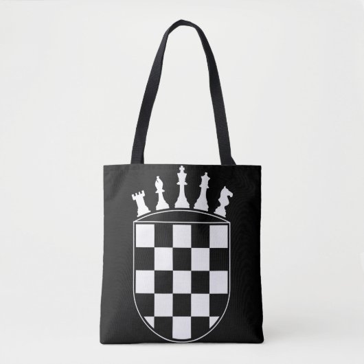 Chess Player Ohrs for Croats Croatian Flag Chess Tasche (Vorderseite)