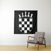 Chess Player Ohrs for Croats Croatian Flag Chess Wandteppich (Beispiel)