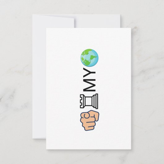 Chess player thank you card dankeskarte (Vorderseite)