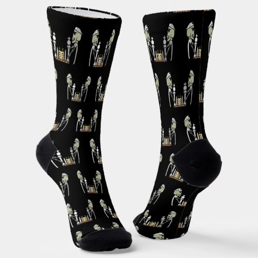Chess Playing Socken (Gewinkelt)