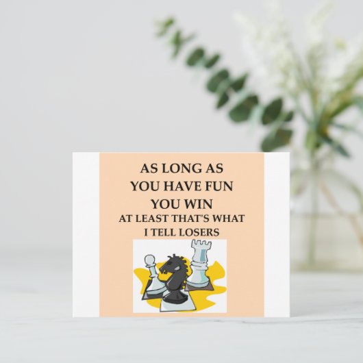 CHESS.png Postkarte (Stehend Vorderseite)