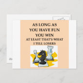 CHESS.png Postkarte (Vorne/Hinten)