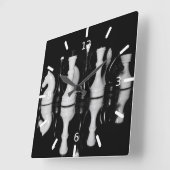 Chess Quadratische Wanduhr (Winkel)