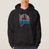 Chess Retro Chess Ninja Hoodie (Vorderseite)