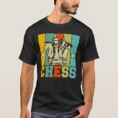 Chess Retro Graphic Chess Player Checkmate Board G T-Shirt (Vorderseite)