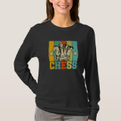 Chess Retro Graphic Chess Player Checkmate Board G T-Shirt (Vorderseite)
