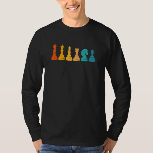 Chess Retro Graphic Chess Player Checkmate Board G T-Shirt (Vorderseite)
