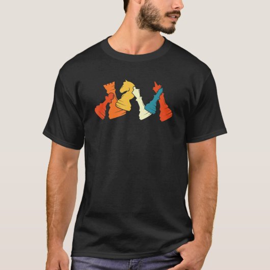 Chess Retro Graphic Chess Player Checkmate Board G T-Shirt (Vorderseite)