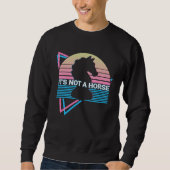 Chess Retro It s Not A Horse Sweatshirt (Vorderseite)