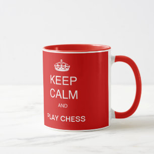 CHESS - Ruhe behalten und Schachrot spielen Tasse