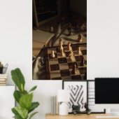 Chess school art photo poster (Heimbüro)
