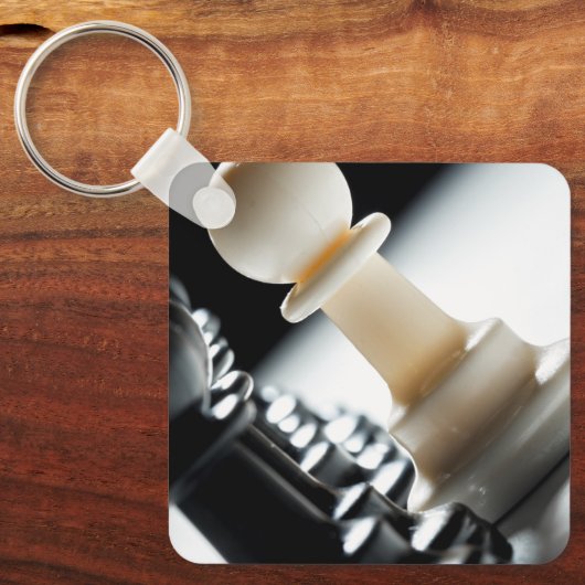 Chess Soldier Printed Keychains Schlüsselanhänger (Vorderseite)