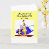 CHESS-Spieler-Großmeister Karte (Gelbe Blume)