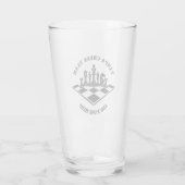 Chess Team Add Name Glas (Rückseite)