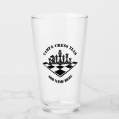 Chess Team Add Name Glas (Vorderseite)