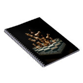 Chess Teile in Motion Notizblock (Rechte Seite)