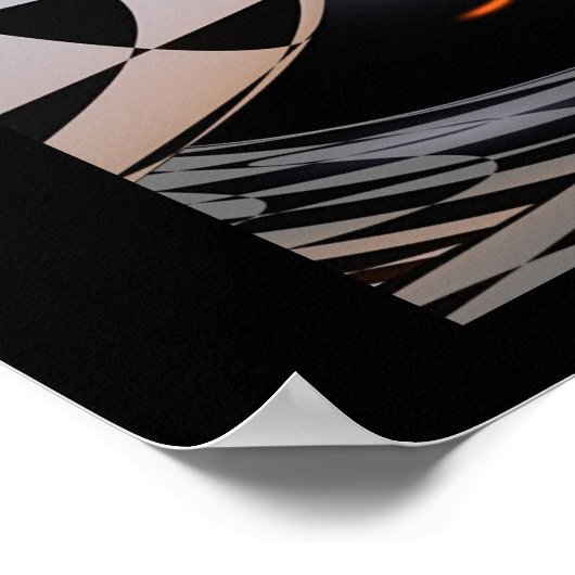 Chess with Timothy Leary Poster (Ecke)