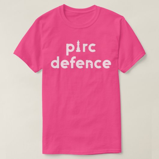 Chess Words Pirc Defence Chess T-Shirt (Design vorne)
