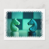 Chessboard Knights Postcard Postkarte (Vorderseite)