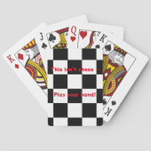 Chessboard Muster Funny Playing Cards Spielkarten (Rückseite)