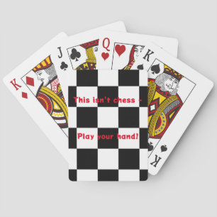 Chessboard Muster Funny Playing Cards Spielkarten